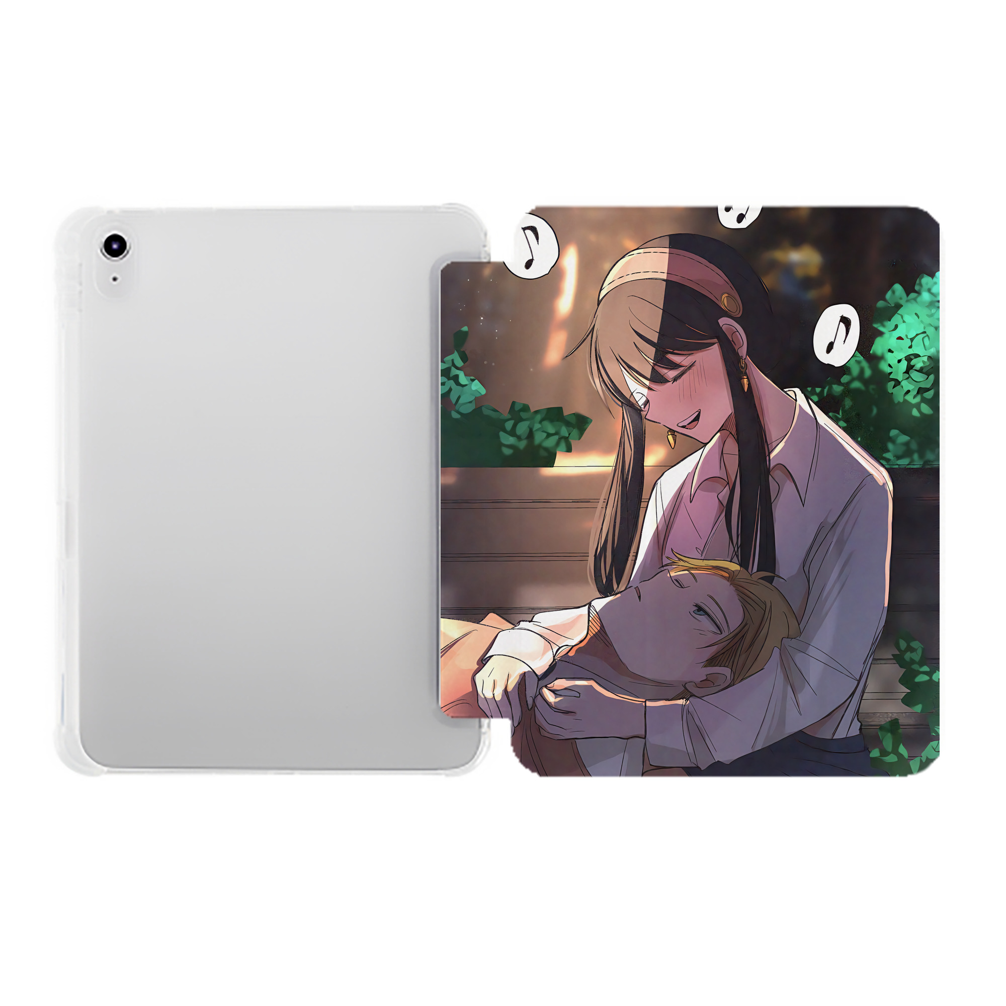 （画像用） SPY×FAMILY间谍家家酒 IPad ケース ペン収納付き 三つ折りスタンド PUレザー×シリコン 対応機種9.5/10.5/10.9インチ